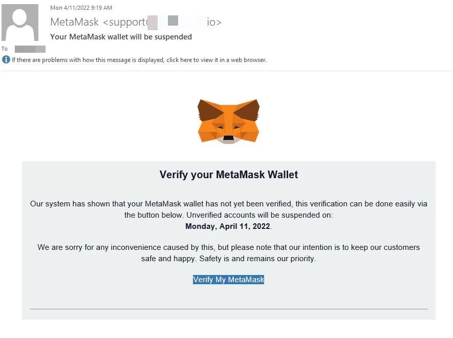 Metamask Kullanıcılarını Hedefleyen Yeni Oltalama Dolandırıcılığına Karşı Dikkat!
